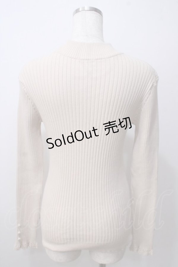 画像2: F＆A / リブニット F ベージュ Y-25-06-26-030-LO-TO-SZ-ZT076 (2)