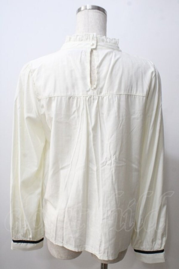 画像2: axes femme POETIQUE / /ダブルボタンデザインブラウス M 生成り Y-25-06-26-038-AX-BL-SZ-ZT074 (2)