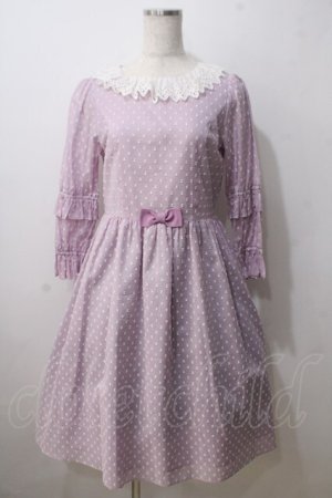 画像: Emily Temple cute /スノードットワンピース  ラベンダー Y-25-06-26-044-ET-OP-SZ-ZY