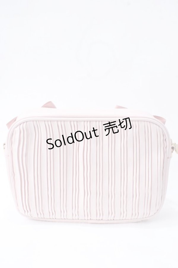 画像2: Maison de FLEUR / リボンプリーツショルダーバッグ  ピンク Y-25-06-28-043-LO-BG-AS-ZY (2)