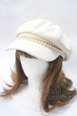 画像1: axes femme / パールチェーンキャス  生成り Y-25-06-28-051-AX-AC-SZ-ZY (1)