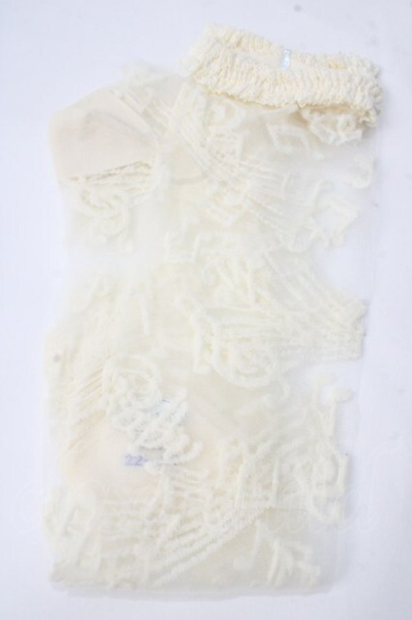 画像1: BABY,THE STARS SHINE BRIGHT / L'echelle de l'ange~天使のセラピー~レースオーバーニーソックス  アイボリー Y-25-06-28-012-BA-ZA-SZ-ZY (1)