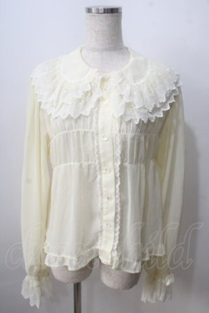 画像: BABY,THE STARS SHINE BRIGHT / シフォンベビードールブラウス  生成 Y-25-06-28-068-BA-BL-SZ-ZY