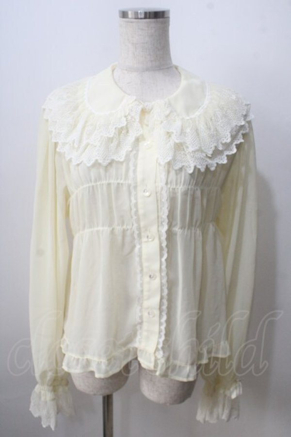 画像1: BABY,THE STARS SHINE BRIGHT / シフォンベビードールブラウス  生成 Y-25-06-28-068-BA-BL-SZ-ZY (1)