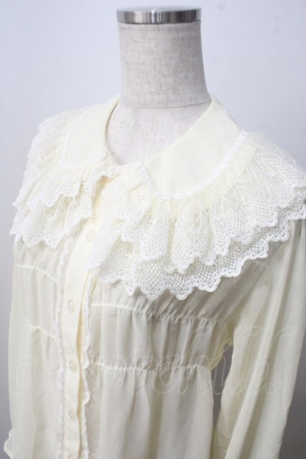 画像3: BABY,THE STARS SHINE BRIGHT / シフォンベビードールブラウス  生成 Y-25-06-28-068-BA-BL-SZ-ZY (3)