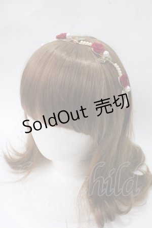 画像: axes femme / ローズモチーフカチューシャ  ゴールド Y-25-06-28-016-AX-AC-SZ-ZY