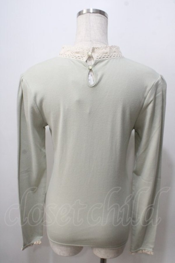 画像2: F&A / チュールレースヨークテレコT F グリーン Y-25-06-28-086-LO-TO-SZ-ZT455 (2)