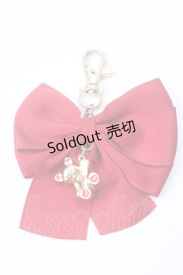 画像1: m petit by misako / TT*AMクマバッグチャーム  中赤 Y-25-06-28-002-LO-ZA-SZ-ZY (1)