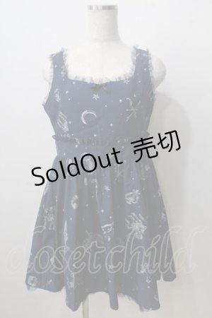 画像: Ank Rouge / 星座柄ワンピース M 紺 Y-25-06-28-117-CA-OP-SZ-ZY