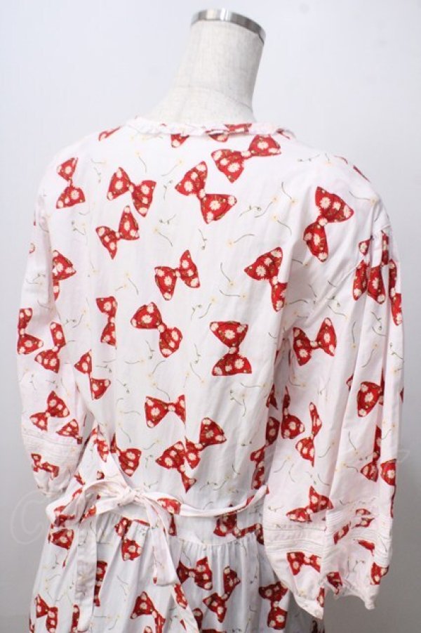 画像5: PINK HOUSE / ひなぎくリボン柄ワンピース F 白 Y-25-06-28-129-LO-OP-SZ-ZY (5)