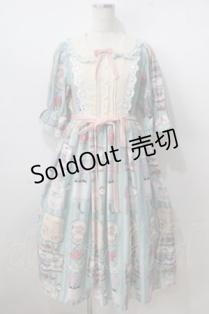 画像: axes femme kawaii / ティティ×ベアファミリーワンピース M ミント Y-25-06-28-131-AX-OP-SZ-ZY