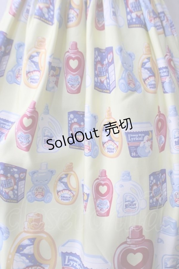 画像4: Angelic Pretty / Sunny Smile Laundryワンピース  イエロー Y-25-06-28-132-AP-OP-SZ-ZS (4)