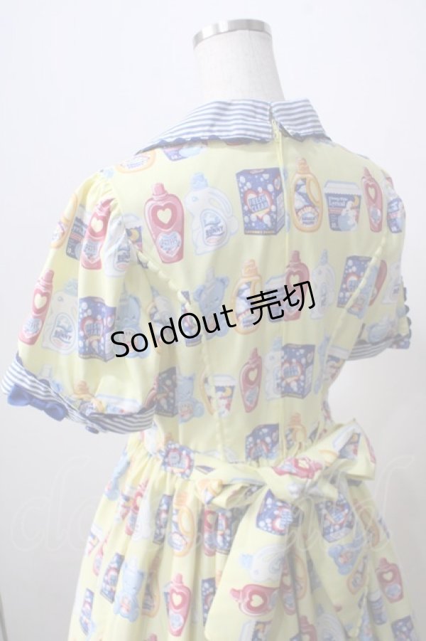 画像5: Angelic Pretty / Sunny Smile Laundryワンピース  イエロー Y-25-06-28-132-AP-OP-SZ-ZS (5)