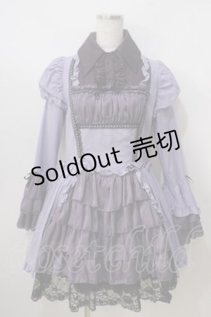画像: MARBLE / ブラウス＆スカートセットアップ風全身コーディネートワンピース  パープル Y-25-06-28-133-GO-OP-AS-ZY