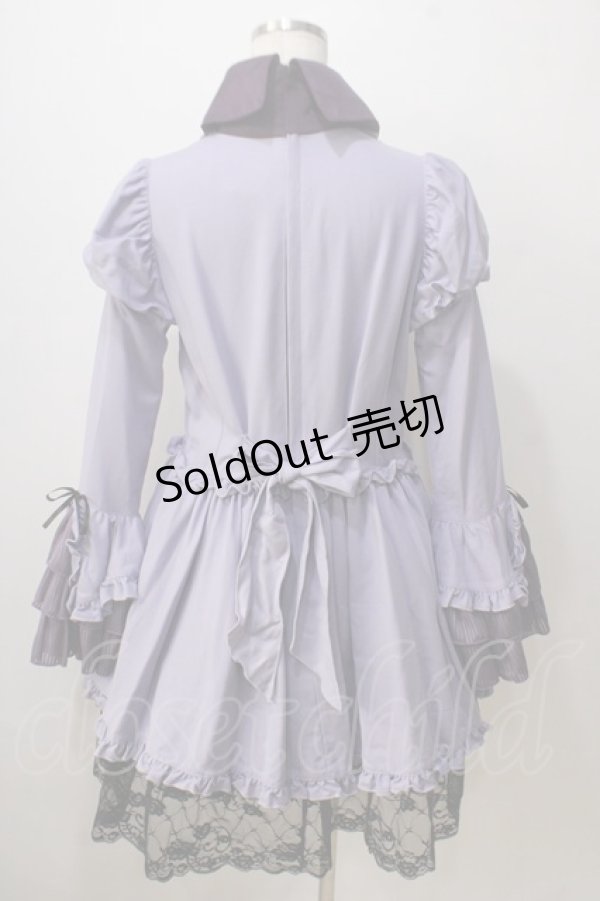 画像2: MARBLE / ブラウス＆スカートセットアップ風全身コーディネートワンピース  パープル Y-25-06-28-133-GO-OP-AS-ZY (2)