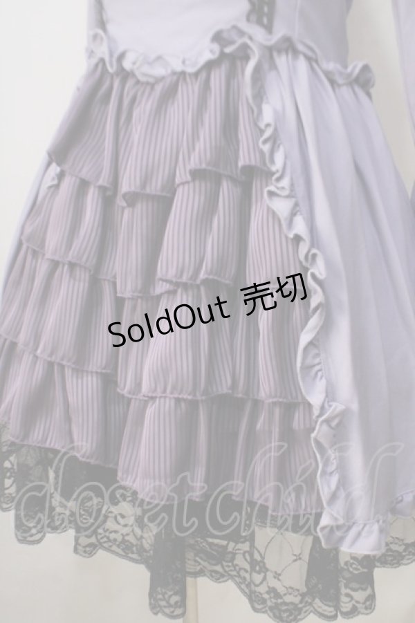 画像4: MARBLE / ブラウス＆スカートセットアップ風全身コーディネートワンピース  パープル Y-25-06-28-133-GO-OP-AS-ZY (4)