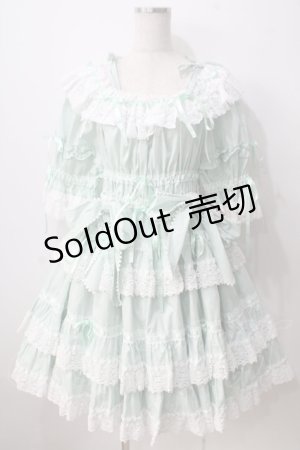 画像: BABY,THE STARS SHINE BRIGHT / Confiture Ribbonワンピース  ミント Y-25-06-28-139-BA-OP-SZ-ZY