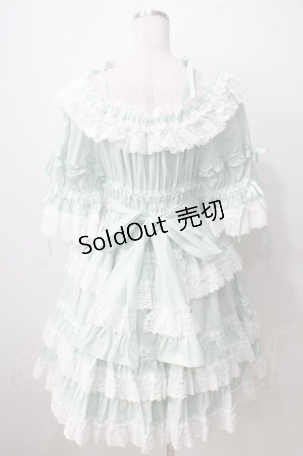 画像2: BABY,THE STARS SHINE BRIGHT / Confiture Ribbonワンピース  ミント Y-25-06-28-139-BA-OP-SZ-ZY (2)