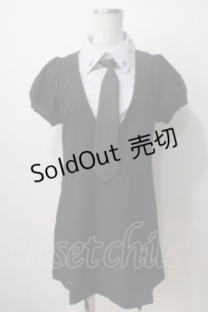 画像: Fickle Bebe / レイヤードガーターミニワンピース  ブルーグレー Y-25-06-28-143-0-TO-SZ-ZY
