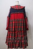 HEIHEI赤 チェック柄 ロングワンピースフラッシュセール heiheiチェックワンピース ヘイヘイの通販 by 金魚う's shop