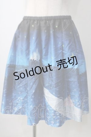 画像: Franche Lippee / シンデレラスカート  紺 Y-25-06-28-171-LO-SK-SZ-ZY