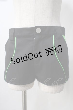 画像: D/3 / サイバーホットパンツ  黒 Y-25-06-28-184-PU-PA-AS-ZY