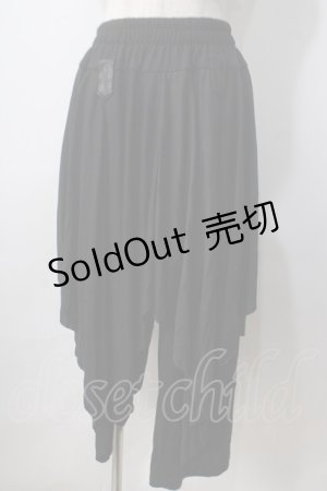 画像: ACDC RAG / 変形レイヤードパンツ  黒 Y-25-06-28-188-PU-PA-SZ-ZY