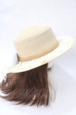 画像4: axes femme / 巻きバラリボンカンカン帽  ベージュ Y-25-06-28-031-AX-AC-SZ-ZY (4)