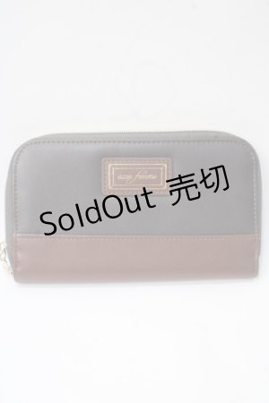 画像: axes femme / チョコモチーフ配色長財布  茶 Y-25-06-28-039-AX-ZA-SZ-ZY