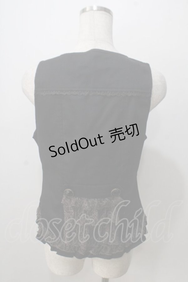 画像2: axes femme / バックレースベスト M 紺 Y-25-07-01-066-AX-TO-SZ-ZY (2)
