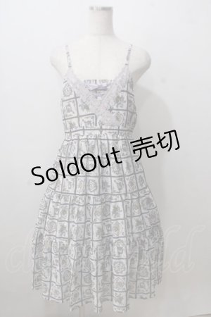 画像: axes femme / 香水瓶柄キャミワンピース M 白 Y-25-07-01-080-AX-OP-SZ-ZY