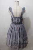 画像2: axes femme POETIQUE / うさぎ柄シフォンワンピース M ブルー Y-25-07-01-085-AX-OP-SZ-ZY (2)