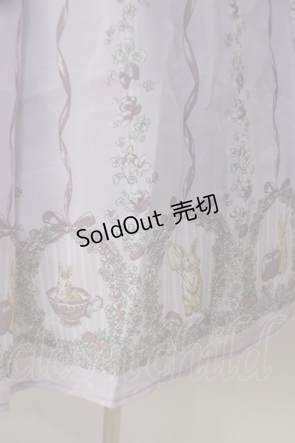 画像3: axes femme POETIQUE / ラビット苺柄ワンピース M ラベンダー Y-25-07-01-086-AX-OP-SZ-ZT096 (3)