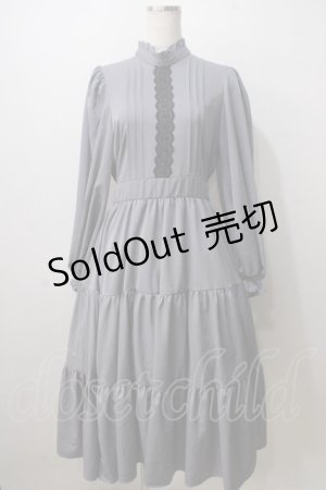 画像: m petit by misako / AM＊レースティアードワンピース M 中灰 Y-25-07-01-094-LO-OP-SZ-ZT359