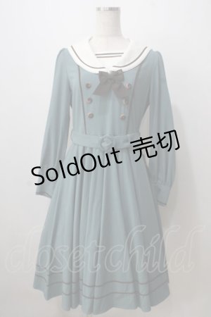 画像: Innocent World / アビーワンピース M ブルーグリーン×ショコラ Y-25-07-01-099-IW-OP-SZ-ZY