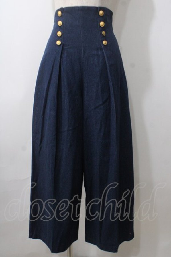 画像1: an another angelus / ゴールドダブル釦デニムマリンパンツ F インディゴ Y-25-07-01-109-CA-PA-SZ-ZY (1)