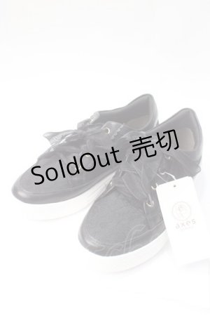 画像: axes femme / フェミニンレーススニーカー L 黒 Y-25-07-01-020-AX-SH-SZ-ZY