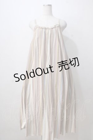 画像: axes femme / マルチストライプキャミワンピース F オレンジ Y-25-07-03-053-AX-OP-SZ-ZI