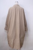 画像2: axes femme / 襟刺繍ロングシャツワンピース M ベージュ Y-25-07-03-068-AX-OP-SZ-ZY (2)