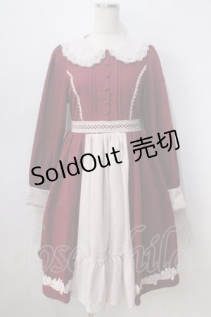 画像: axes femme kawaii / 童話の小公女ワンピース M ワイン Y-25-07-03-071-AX-OP-SZ-ZY