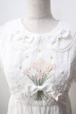 画像3: Doll Paradise / デイジー刺繍ドビードットワンピース S 白 Y-25-07-03-073-LO-OP-SZ-ZY (3)