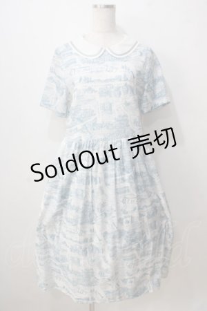 画像: Jane Marple / Map of STMMのグラニーワンピース M ピーコックブルー Y-25-07-03-075-JM-OP-SZ-ZY