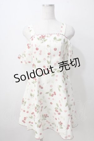 画像: Secret Honey / チェリーワンピース  オフ Y-25-07-03-084-CA-OP-AS-ZY