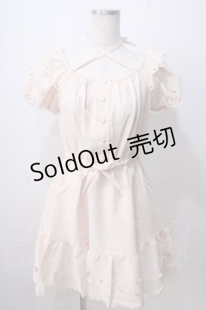 画像: Secret Honey / パピヨンワンピース  ピンクベージュ Y-25-07-03-086-CA-OP-AS-ZY