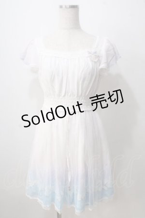 画像: Secret Honey / マリンシフォンワンピース  ピンクｘサックス Y-25-07-03-087-CA-OP-AS-ZY