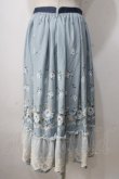 画像2: axes femme / パネル花柄フレアスカート M サックス Y-25-07-03-101-AX-SK-SZ-ZY (2)