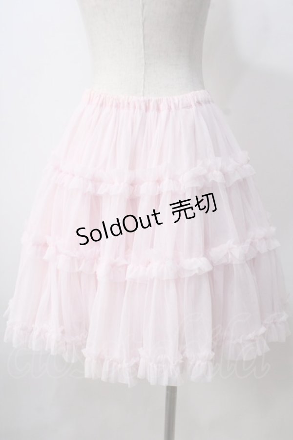 画像2: Angelic Pretty / ソフトチュールペチコート  ピンク Y-25-07-03-113-AP-SK-SZ-ZY (2)