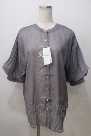 画像: axes femme / ラメシアーシャツ F グレー Y-25-07-03-020-AX-BL-SZ-ZY