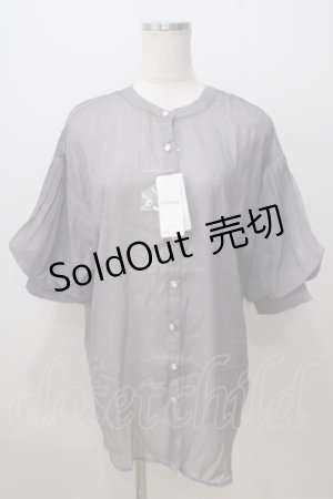 画像: axes femme / ラメシアーシャツ F グレー Y-25-07-03-020-AX-BL-SZ-ZT019