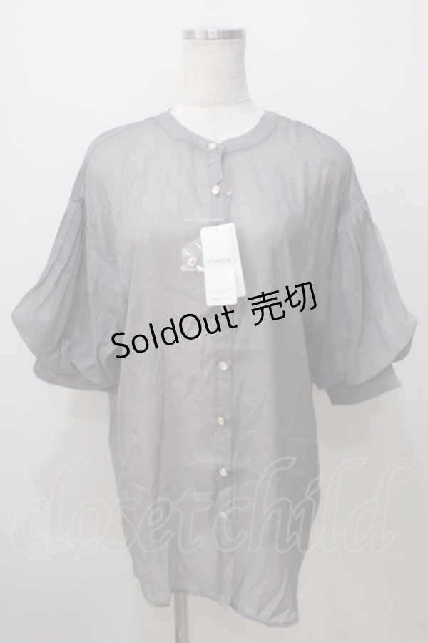 画像1: axes femme / ラメシアーシャツ F グレー Y-25-07-03-020-AX-BL-SZ-ZT019 (1)